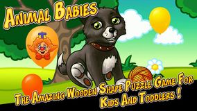  -         (Animal Babies - The Amazing Wooden Shape Puzzle Game For Kids And Toddlers)